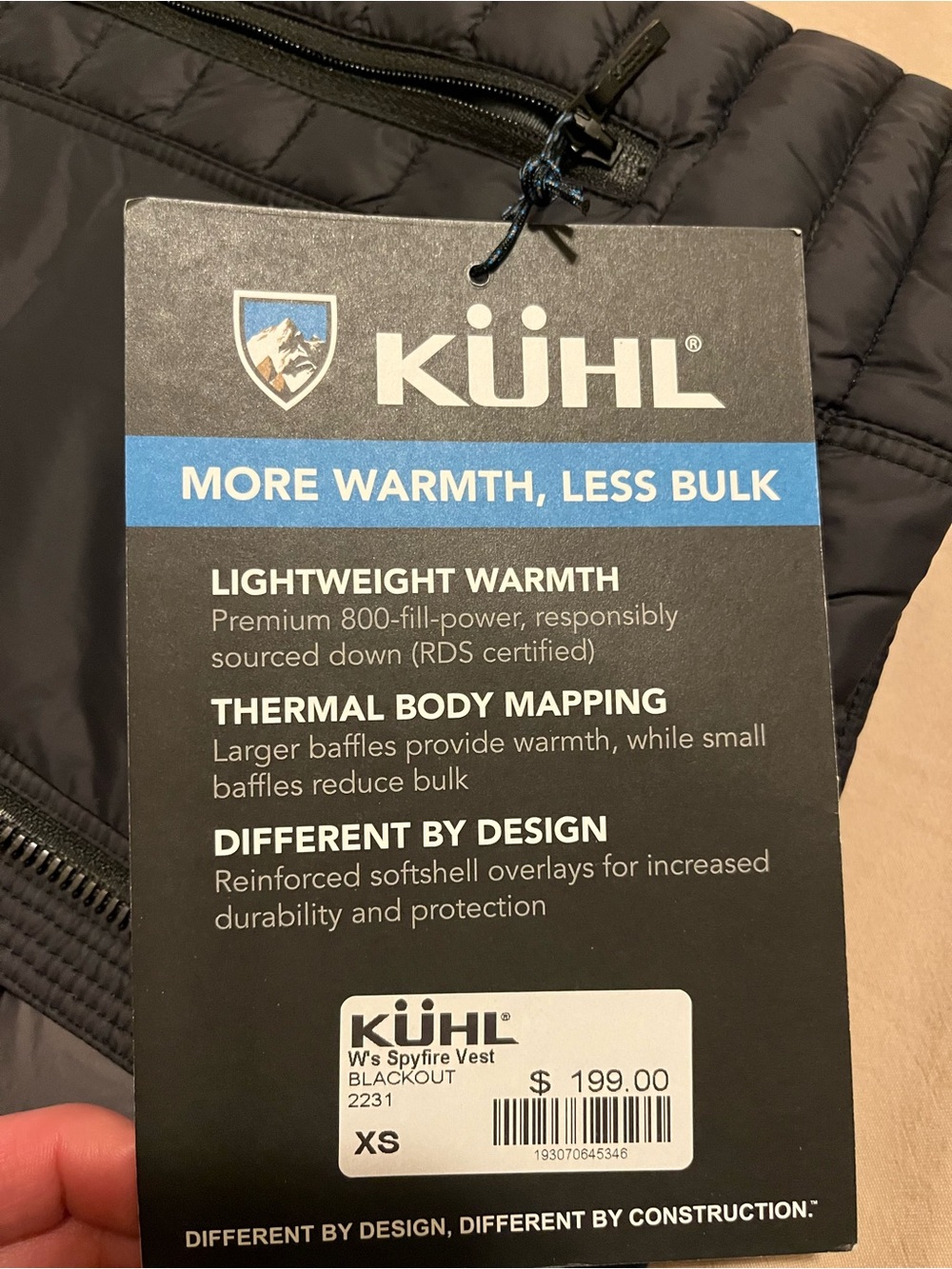 Women's Black Insulated Puffer Vest — Brand New - Picture 2 of 4